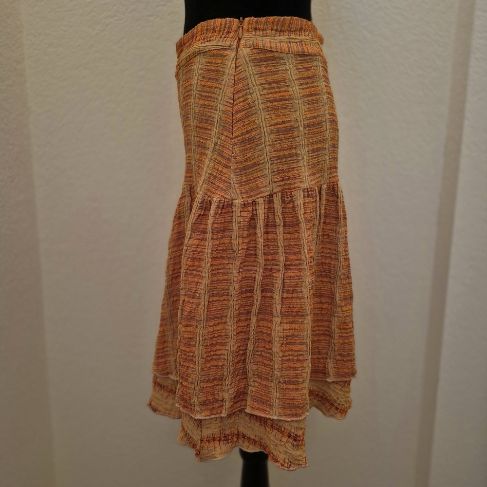 Sel Sel Chic Orange A-Line Skirt - Picture 6 of 11